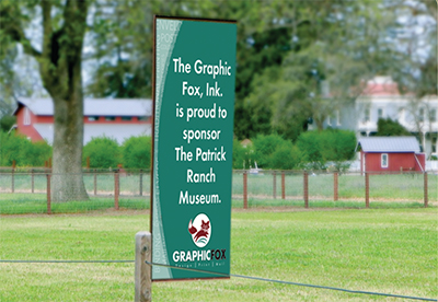 An example of the banner An image of how the banner would look