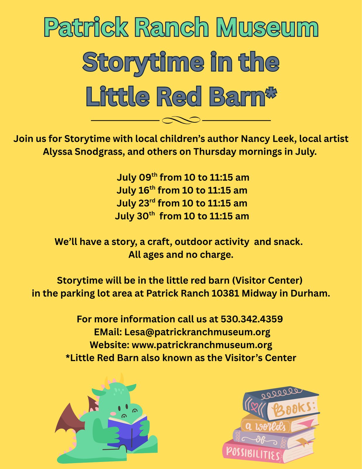 July Storytime Flyer